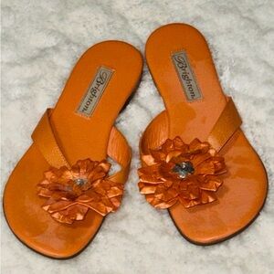 Brighton Women's Floral Orange Sandals